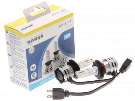 Автолампа H7 (PX26d) LED RANGE PERFOMANCE 20W х2 6500K (2шт) 12/24V NARVA /1/10