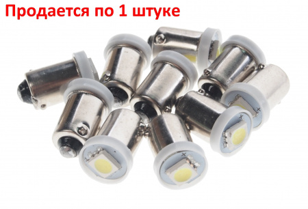Автолампа T4W (BA9s) 1 SMD 5050 WHITE 6000K 12V MEGA ELECTRIC /10