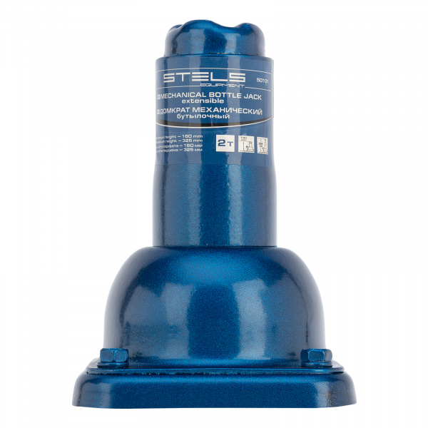 Домкрат механический бутылочный, 2 т, h подъема 160–325 мм, 2 части (домкрат, ручка) Stels