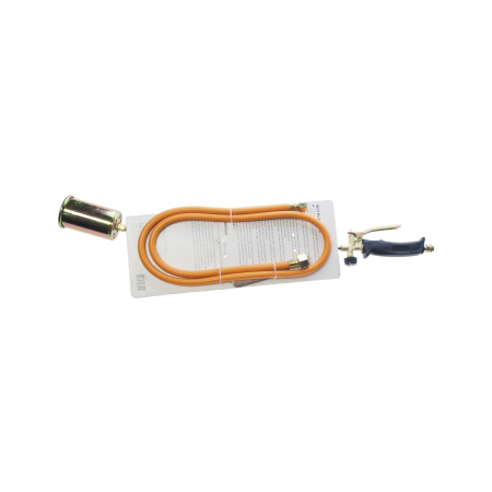 Горелка RF-0752GB газовая кровельная с регулятором, клапаном и гибким шлангом (сопло 60мм, L-740мм, L шланга-1.5м ), на блистере ROCKFORCE /1