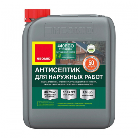 Антисептик концентрат 1:9 Neomid 440 Еco для наружных работ (5 л)