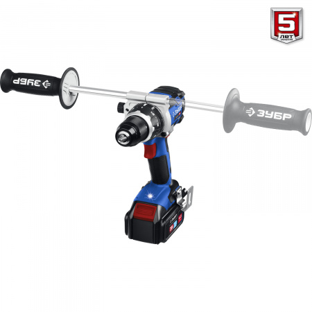 ЗУБР Т7, 20 В, 100 Н·м, 2 АКБ (4 А·ч), бесщеточная дрель-шуруповерт, кейс, Профессионал (DB-211-42)