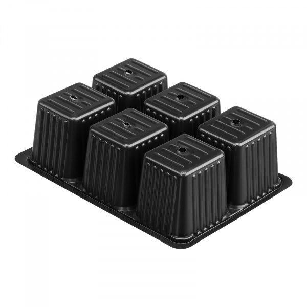 Кассета для рассады, 180 х 135 х 60 мм, 6 ячеек, полистирол, 5 шт, Россия