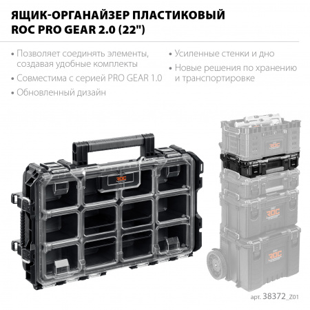 KETER ROC PRO GEAR 2.0 (22″) пластиковый ящик-органайзер (38372)