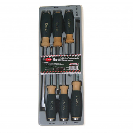Набор отвёрток RF-2069: силовые (PH2,3/SL5.5,6.5,10,12) 6пр ROCKFORCE /1/10