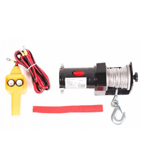 Лебедка RF-TRH92000 автомобильная 0.9Т, 12V  (стальной трос, диаметр троса-4.5мм) ROCKFORCE /1
