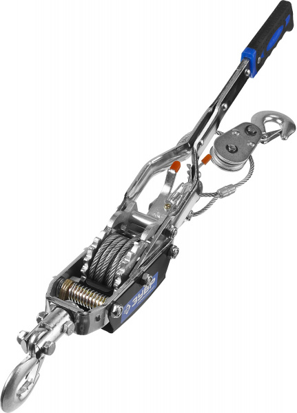 ЗУБР 4 т, 3 м, ручная рычажная лебедка, Профессионал (43105-4)