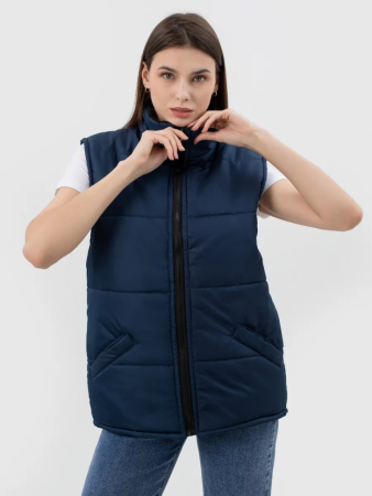 Жилет универсальный с удлинённой спинкой, синий