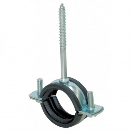 Хомут с гайкой 1 1/2" (47-52)  шпилька-шуруп, дюбель (140) Aqualink