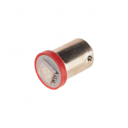 Автолампа T4W (BA9s) 1 SMD 5050 RED 8лм 12V MEGAPOWER /10 /100 OLD
