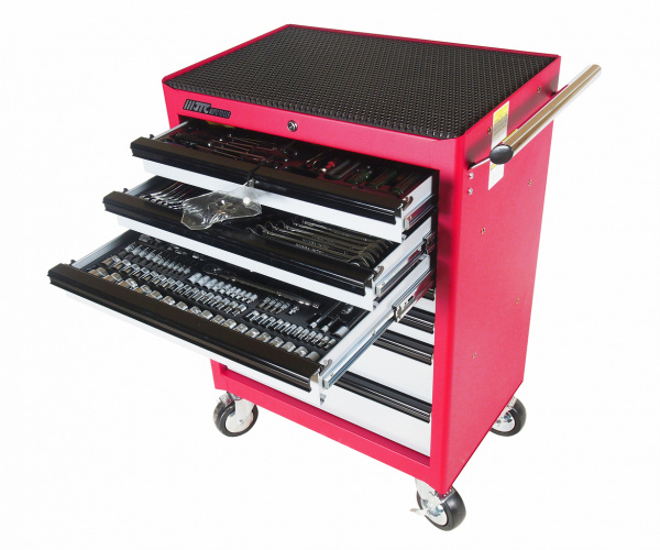 JTC Тележка инструментальная 7 секций (JTC-3931) с набором инструментов (JTC-39311,39312,39313) JTC