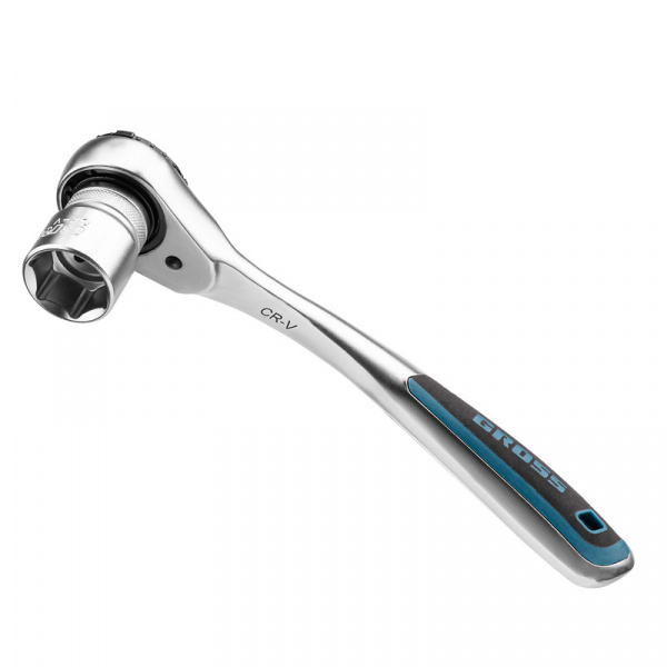 Набор торцевых головок, трещотка 120 зубьев, 1/2", CrV, 36 предметов Gross Набор торцевых головок, трещотка 120 зубьев, 1/2", CrV, 36 предметов Gross