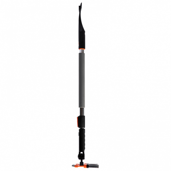 Щетка-сметка для снега со скребком и водосгоном, телескопическая, поворотная голова Stels