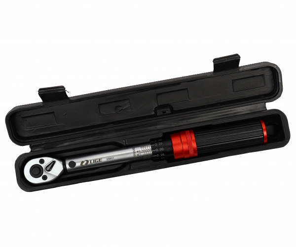 Ключ динамометрический 1/4" (5-25Nm) L-240мм, с быстрой фиксацией, в кейсе LG-29801 LIGE /1/20 NEW
