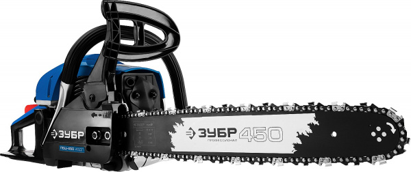 ЗУБР 49 см3, 45 см, бензопила, Профессионал (ПБЦ-490 45ДП)