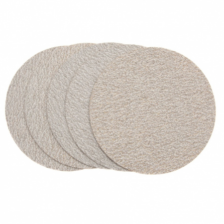 Диск шлифовальный под "липучку", KP14D, зернистость P 60, 25-Н, 125 мм, 5 шт, "БАЗ" Россия