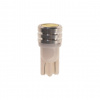 Автолампа T10W (W2,1x9,5d) 1 SMD 7080 WHITE 6000K 80лм 12V MEGAPOWER /10 /100 OLD