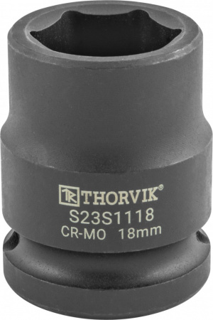S23S1118 Головка торцевая ударная 1/2"DR, 18 мм