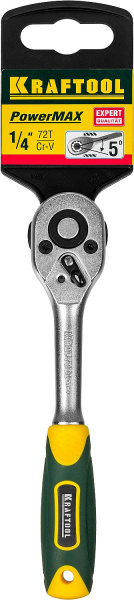 KRAFTOOL 1/4″, 72 зубца, трещотка для торцовых головок (27791-1/4)