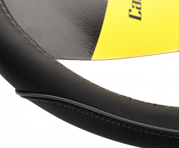 Оплетка руля CP-2030 BLACK/GREY (M) "CAR PERFORMANCE" экокожа AUTOPROFI 1/25