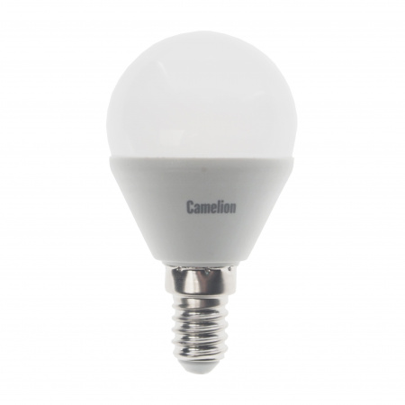 Лампа светодиодная E14 G45 8W холодный свет CAMELION 1/10/100