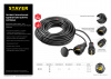 STAYER RC-315, КГ, 3 x 1.5 мм2, 20 м, 3700 Вт, IP44, силовой удлинитель-шнур (55026-20)