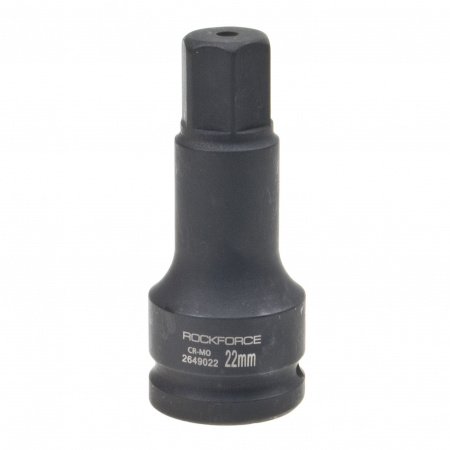 Головка-бита 22мм 3/4" 6-гранная ударная удлиненная L=100мм ROCKFORCE RF-2649022 /1/30