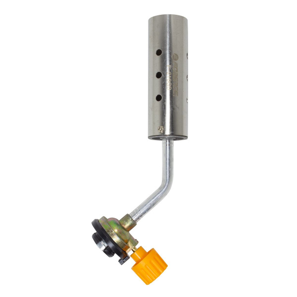 Горелка RF-210GB газовая паяльная на цанговый баллон (t-1300гр., L-210мм), в блистере ROCKFORCE /1