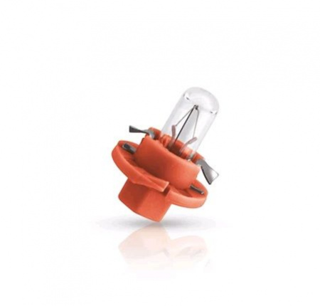 Автолампа BAX1.1W с оранжевым патроном (BX8.4d) 12V PHILIPS /10/200