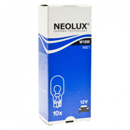 Автолампа W16W (W2.1x9.5d) 12V NEOLUX /10/