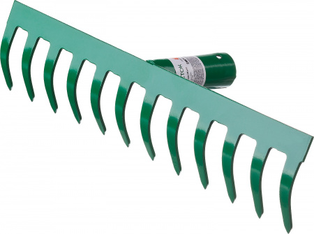 РОСТОК 312 x 60 мм, рабочая поверхность из стали, покрытие краска, без черенка, грабли (39610-12)