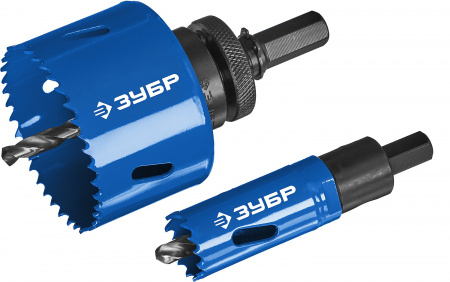 ЗУБР 11 шт, сталь Р6М5, (14,20,22,25,30.35,40.51.60,64,67), набор биметаллических коронок (29531-H11)