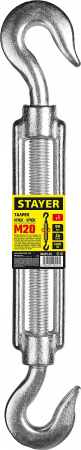 STAYER DIN 1480, М20, 1 шт, талреп крюк-крюк (30525-20)