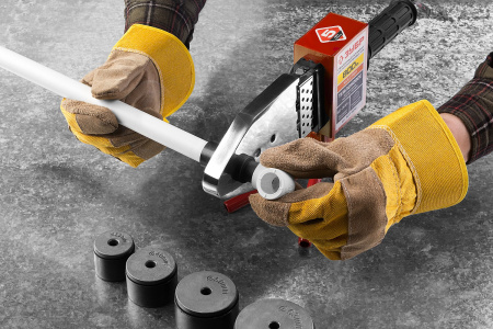 ЗУБР 800 Вт, паяльник для полипропиленовых труб, 6 насадок в комплекте (АСТ-800)