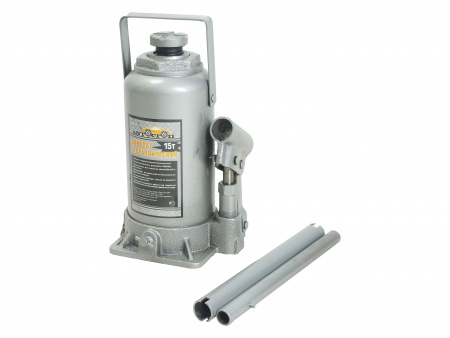 Домкрат гидравлический AJ-015 бутылочный 15т (выс.подъема 220-435мм) АВТОСТОП /1/4