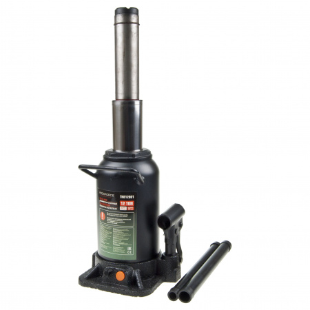 Домкрат гидравлический RF-TH812001 бутылочный с двумя штоками 12т (выс.подъема 242-598мм) ROCKFORCE /1/2
