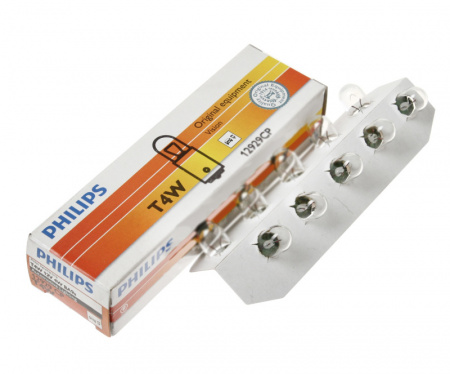 Автолампа T4W (BA9s) 12V PHILIPS /10/200 HIT
