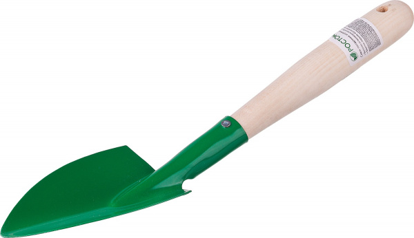 РОСТОК 120 x 75 мм, широкий, деревянная ручка, посадочный совок (39603)