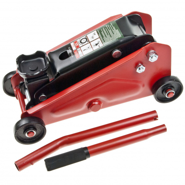 Домкрат гидравлическRF-TR20005 подкатной 2,5т "Компакт" для кроссоверов и микроавтобусов+ чехол (h min 135мм,h max 395) ROCKFORCE /1