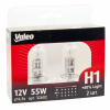 Автолампа H1 (55) P14.5s+50% 4300K (блистер, 2шт) 12V VALEO /1/10/100