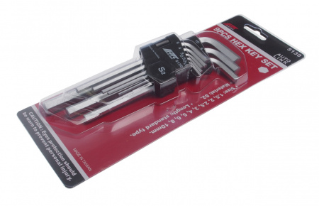 JTC Набор ключей шестигранных 1.5-10мм удлиненных 9 предметов JTC JTC Набор ключей шестигранных 1.5-10мм удлиненных 9 предметов JTC