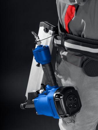 ЗУБР SN34-90A, пневматический нейлер для реечных гвоздей ЗУБР SN34/D34 (50-90 мм), Профессионал (31925)