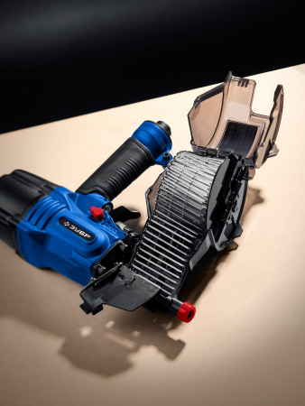 ЗУБР CSN-65, пневматический обшивочный нейлер для барабанных гвоздей ЗУБР CSN (38-65 мм), Профессионал (31922)