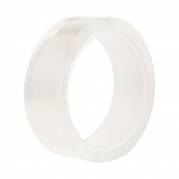 Скотч двухсторонний EW-104 NANO набор 2шт. (30мм х 3м, 0,8мм прозрачный, 30мм х 3м, 0,8мм прозрачный ) многоразовый сверхсильный  MEGAPOWER /1/10