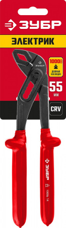 ЗУБР Электрик, 250 мм, диэлектрические переставные клещи (2214-10-25)