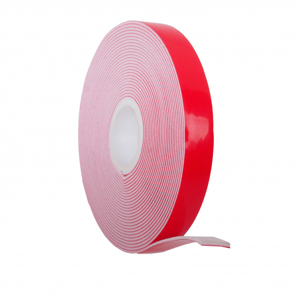 Скотч двухсторонний ET-125 PRO 12мм х 5м профессиональный (красный) MEGAPOWER /1/288