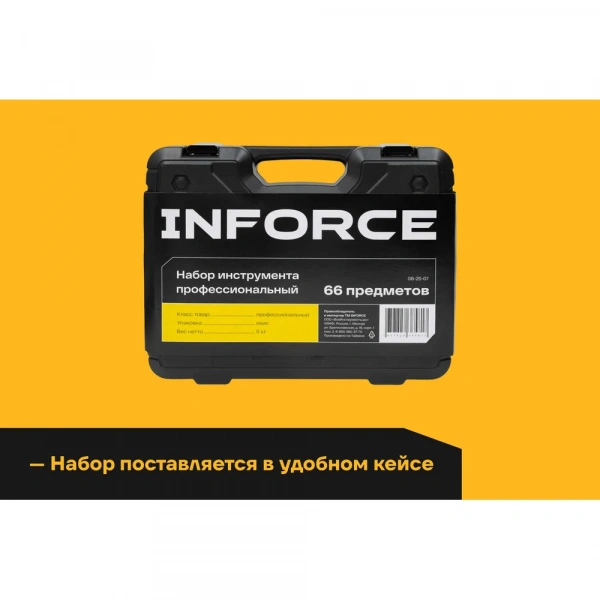 Универсальный набор инструмента Inforce 66 предметов 06-25-07