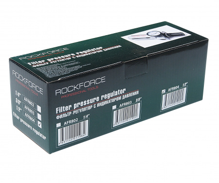 Фильтр влагоотделитель c индикатором давления для пневмосистемы 1/2"(10bar температура воздуха 5-60С.10Мк ) ROCKFORCE /1