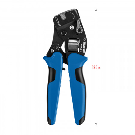 ЗУБР ПКТ-16-4, 0.25 - 16 мм2, с квадратным профилем, торцевые мультидиапазонные пресс-клещи, Профессионал (22694)