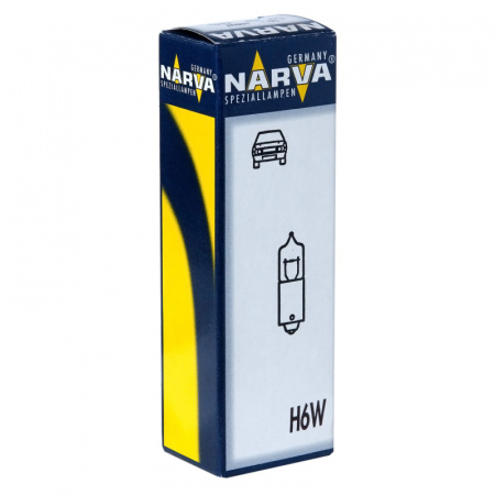 Автолампа H6W (BAY9s) HALOGEN 12V NARVA /10/200